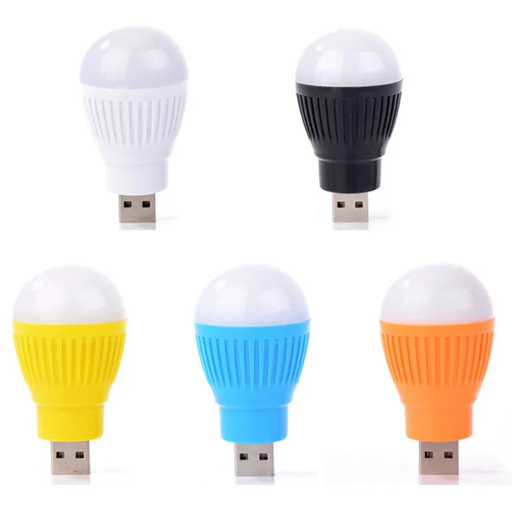 Mini USB light with ABS shade and metal holder, 20x40x55mm, USB powered