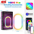 Smart RGB Ambience Light in black finish with USB cable and app control via smartphone