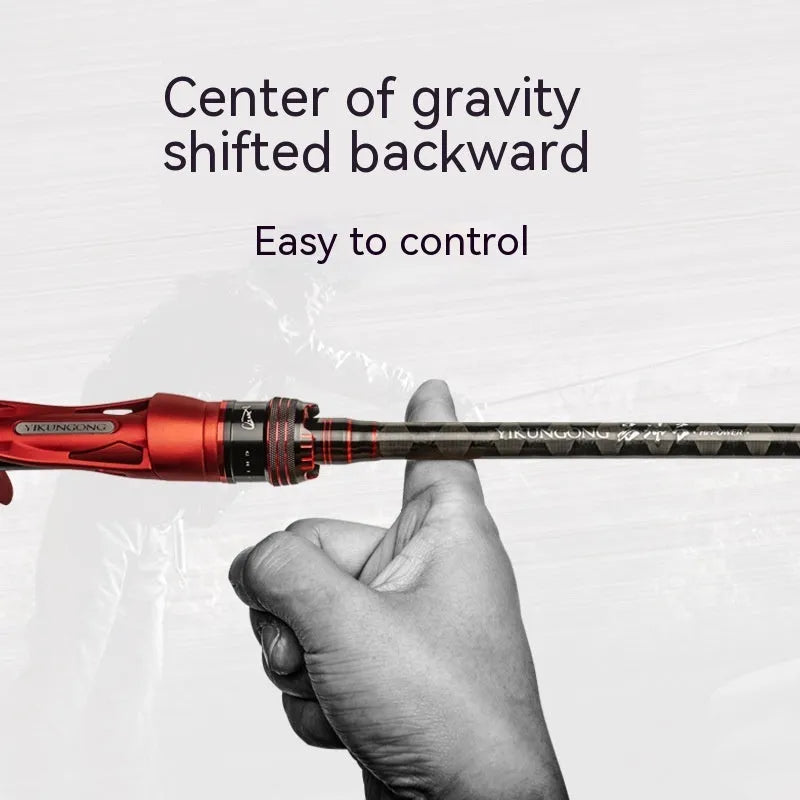 Carbon ultralight fishing rod with choice of straight or pikestaff handle in 2.1m or 2.4m lengths.