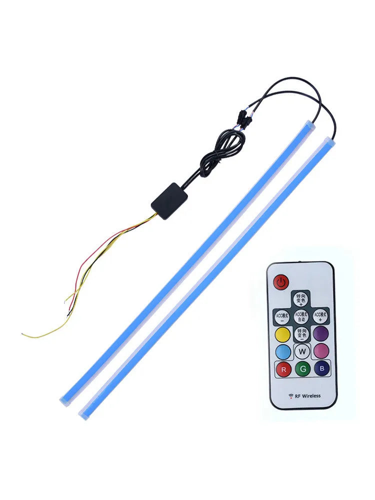 30cm 45cm 60cm RGB LED daytime running light with remote control for GM cars