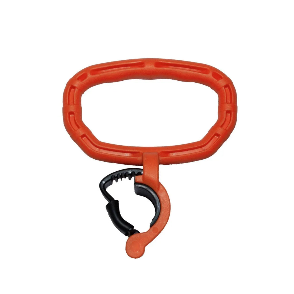 Adjustable weight kettlebell handle in PP, 21 x 19cm, available in Black or Orange for fitness body shaping.