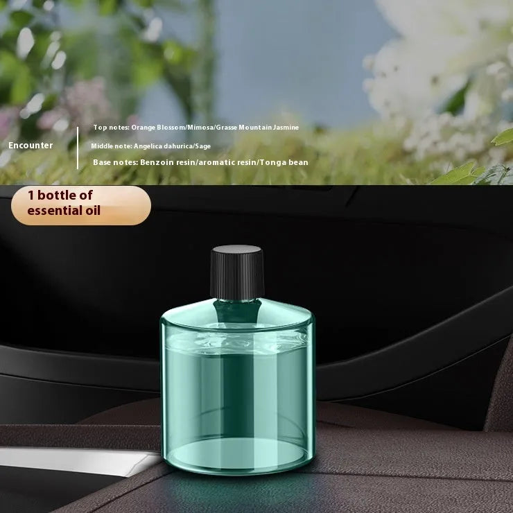 Car intelligent aromatic diffuser and humidifier with 50-100ml capacity, available in plastic or aluminium alloy and six fragrances