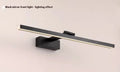 Front LED mirror cabinet lamp, waterproof, aluminium alloy, 40-120cm, black coffee gold silver brown