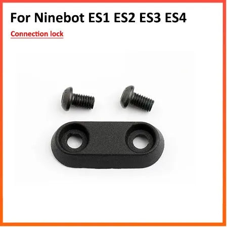 Black aluminium riser fixing latch 46x20mm for Ninebot ES electric scooter front fork connection