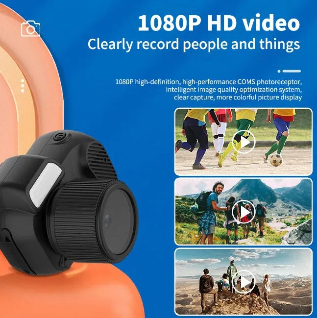 Black Y3000 HD outdoor sports camera with 0.96-inch display screen, shown next to a high-speed TF memory card.