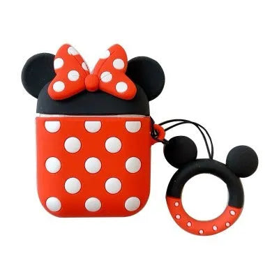Cartoon wave point silicone back cover for AirPods 1 and 2 in Mickey design