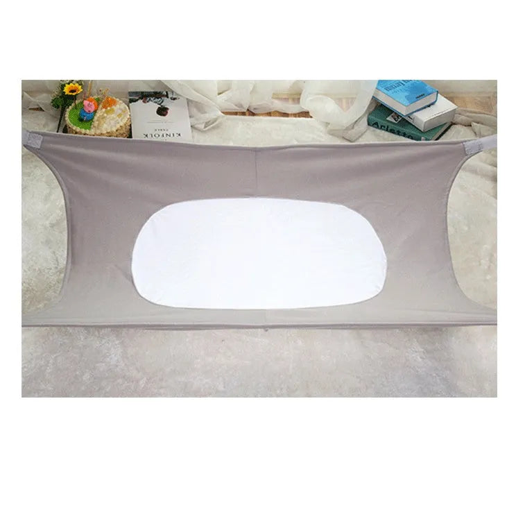 104x76cm crushed velour baby crib hammock attached to crib with SIDS risk reduction design
