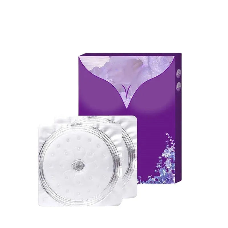 Pair of disposable chest patches for breast enhancement and body tightening treatments
