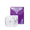 Pair of disposable chest patches for breast enhancement and body tightening treatments