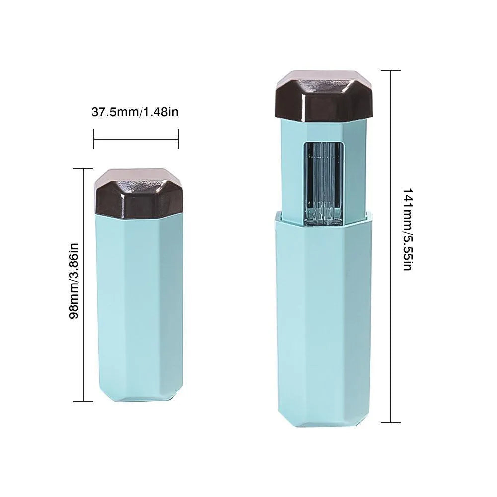 Portable UVC ozone USB germicidal wand, 253.7nm, folded 37.5x37.5x98mm, blue or pink