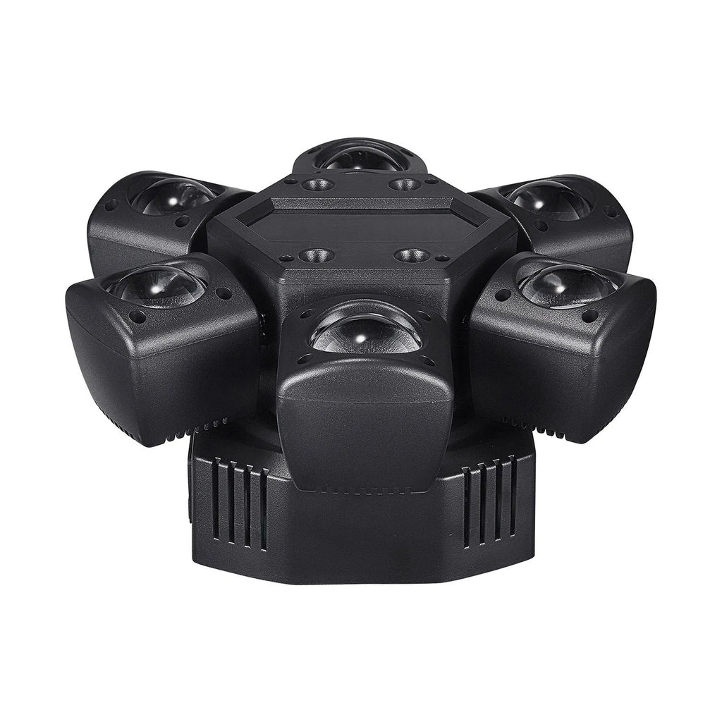 Black voice-controlled mini six-arm moving head laser disco light bar for KTV ambience, AC95V-245V 50Hz