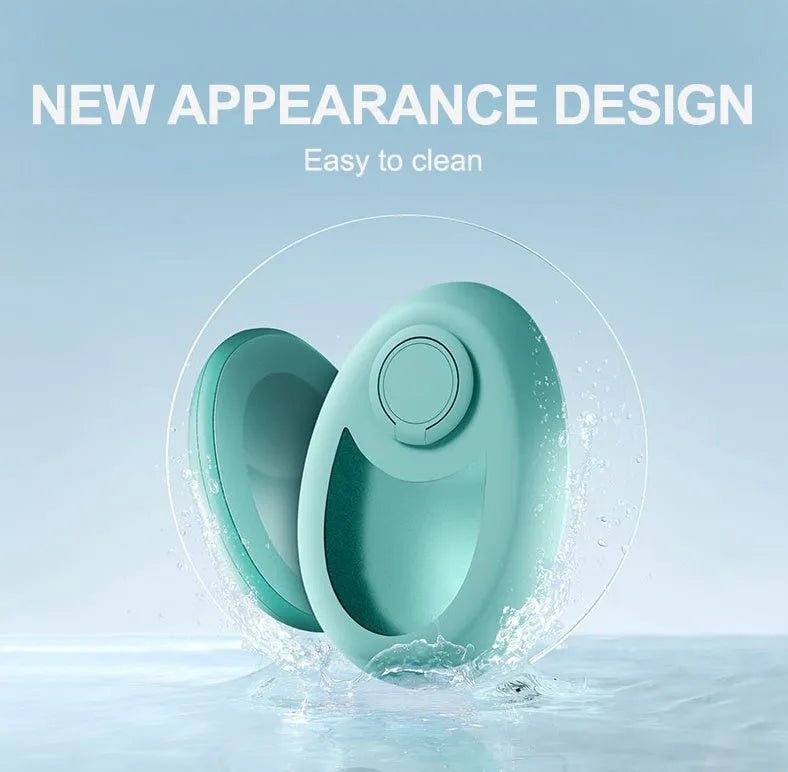 CJEER crystal hair removal device with nano-glass surface and metal finger ring in green colour