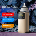 Universal baby bottle insulation cover and milk warmer with 8000mAh fast-charging battery
