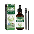 60ml rosemary essential oil with jojoba and coconut for hair nourishment, includes two brushes