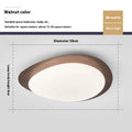Chinese style master bedroom ceiling lamp with iron body and acrylic shade in multiple size options