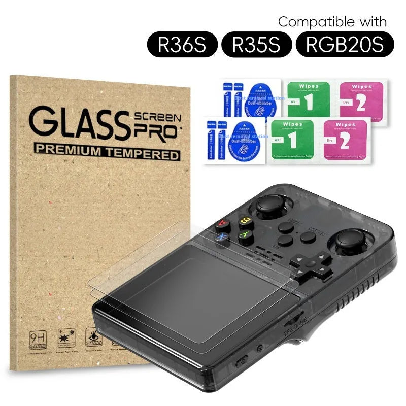 Tempered film for R36S R35S RGB20S 3.5 inch handheld game console screen protector