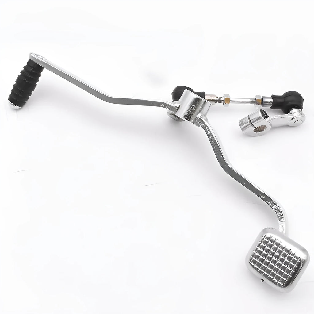 GS125 motorcycle gear lever replacement part showing 300mm length and front/rear step design