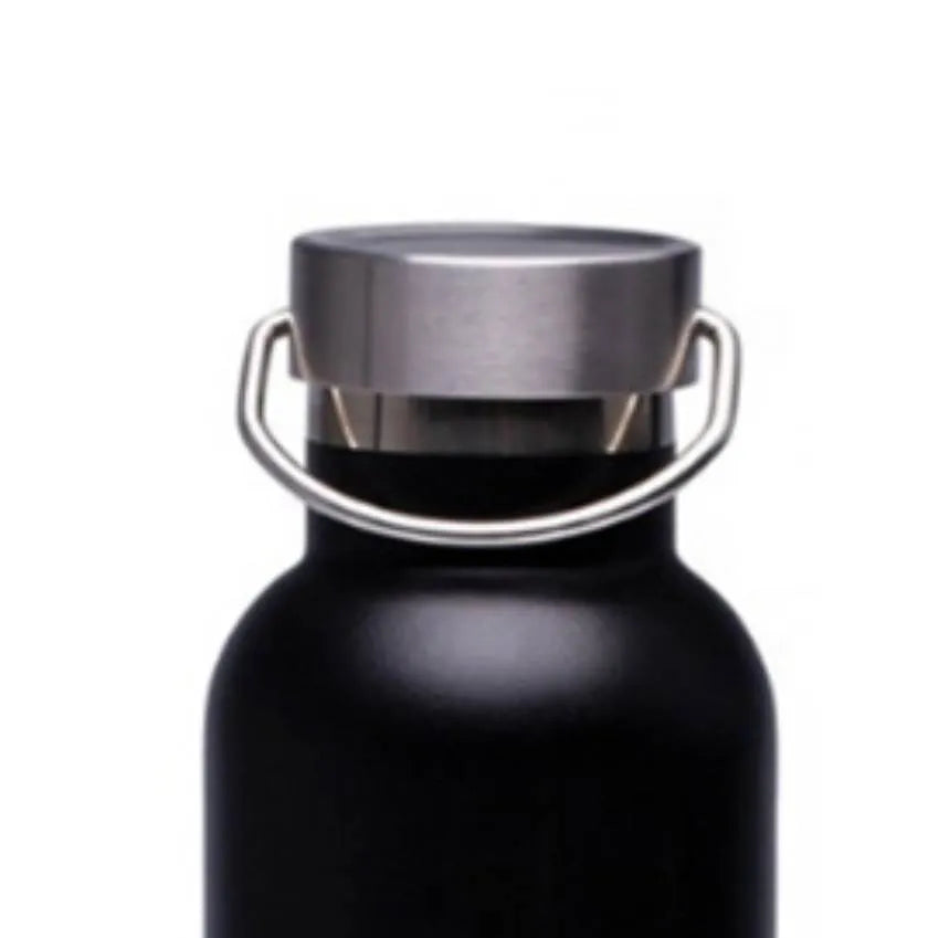 750ml stainless steel sports water bottle, 304 steel inside and outside, 24 x 7.5 cm, 340g, in Black or White
