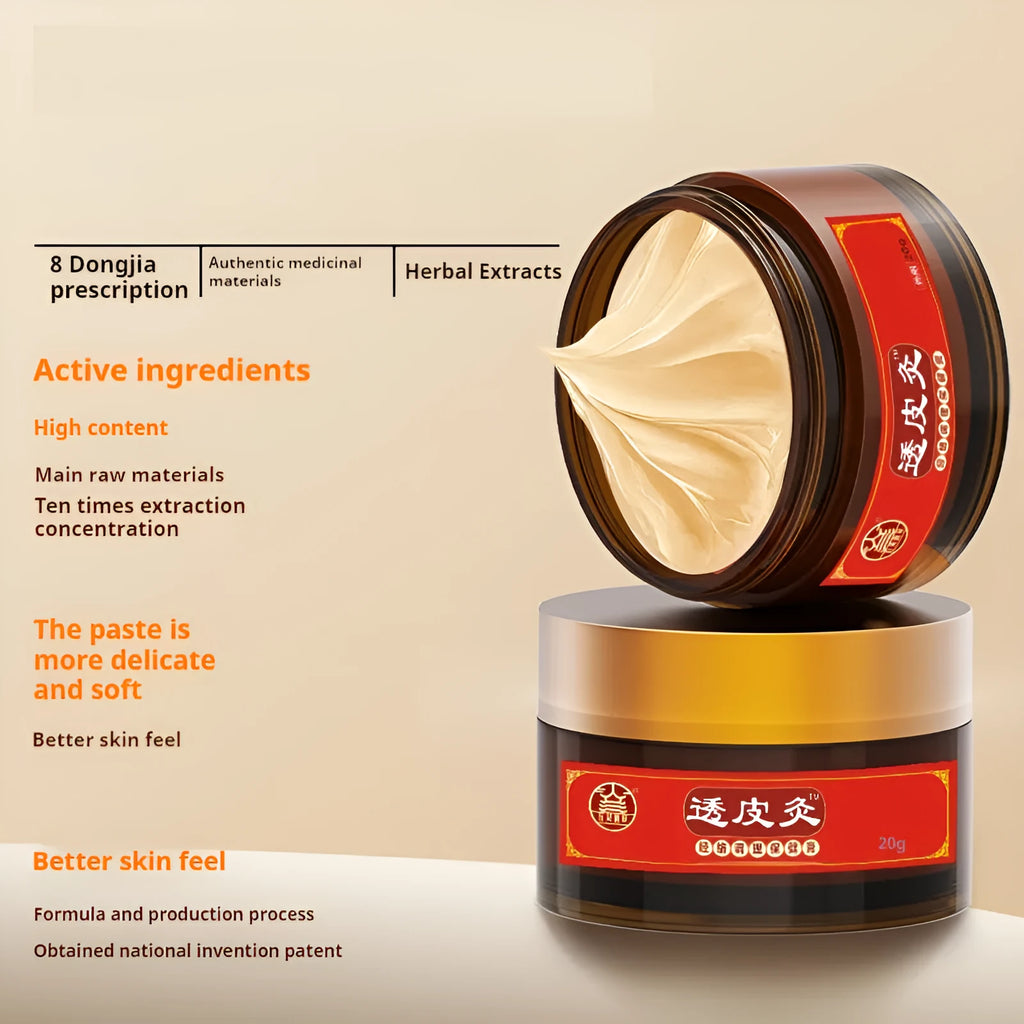 Bestlife herb skin-penetrating moxibustion analgesic ointment in 20g Baishi grass translucent colour
