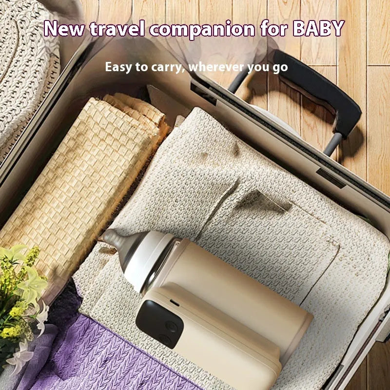 Universal baby bottle insulation cover and milk warmer with 8000mAh fast-charging battery