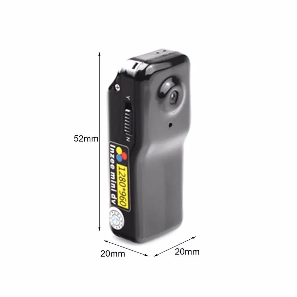 MD80 black mini DV digital camera with CMOS sensor, 1.3 megapixel, 480P video recorder