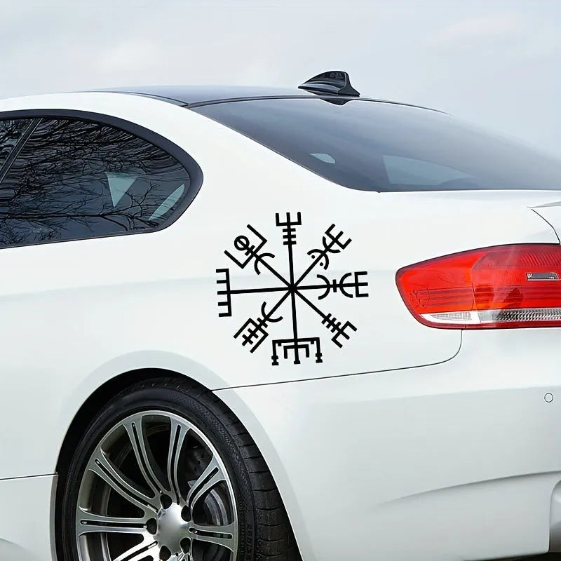 Square 13x13 cm vegetarian notebook design car sticker decal