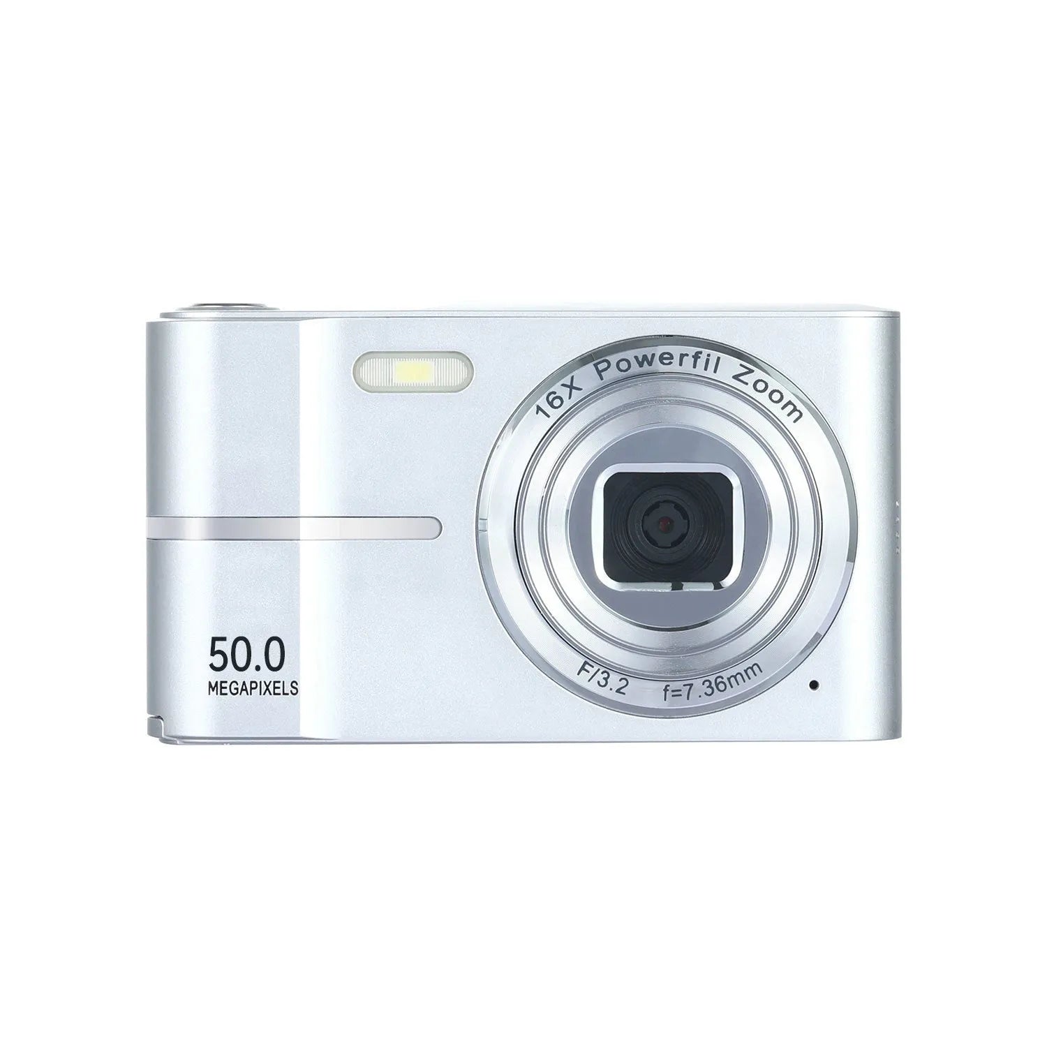 Compact HD 4K digital camera in black, green, pink, or white with full HD screen.
