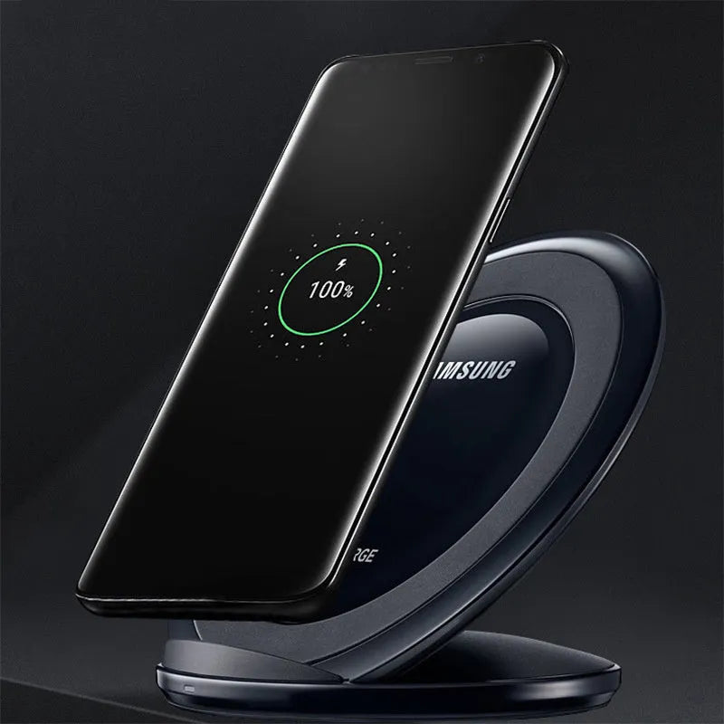 Qi wireless fast charger for Galaxy Note Edge in black or white with logo or neutral design options