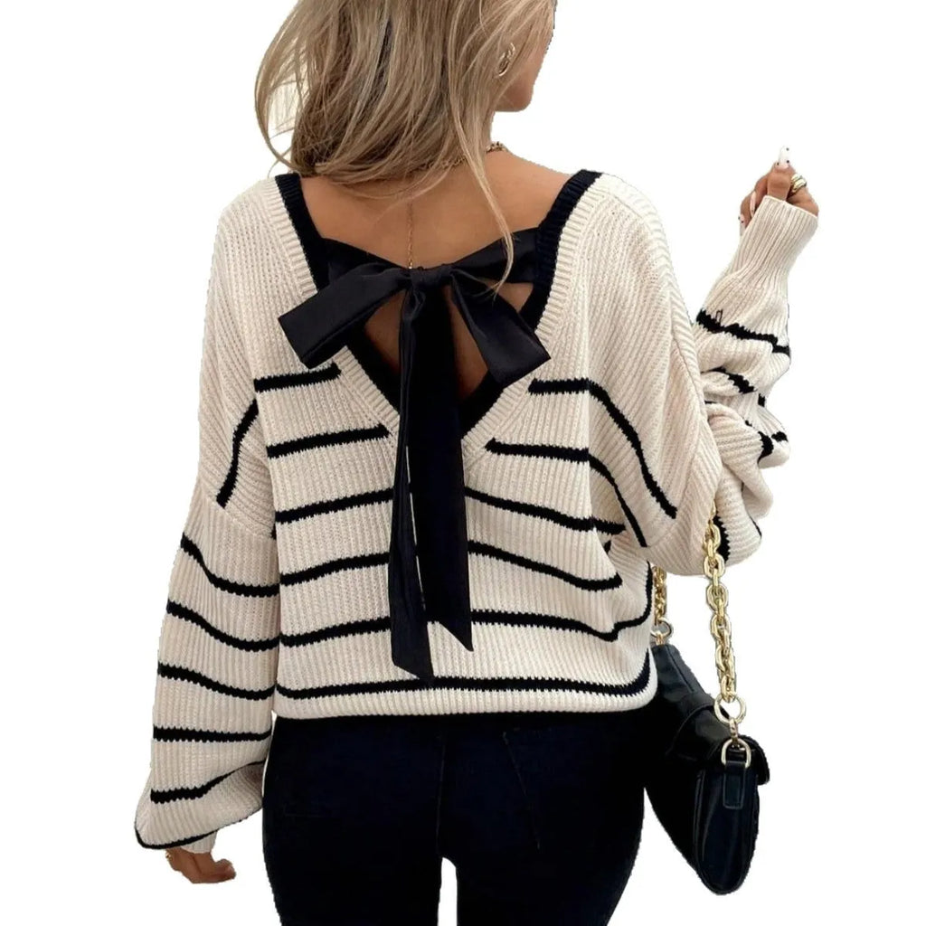 Loose fit apricot striped polyester pullover top for women plus size belly covering