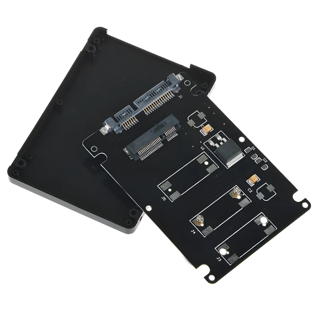 mSATA to SATA transfer box enclosure 2.5 inch SATA 3.0 ultra-thin 7mm black