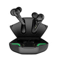 Black wireless Bluetooth in-ear earphones with 10-metre range and Jerry chipset