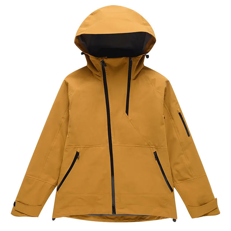 Waterproof windproof ski suit in yellow black grey or liner colours for outdoor winter sports