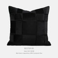 Square chenille woven sofa cushion in beige with textured surface, 50x50cm