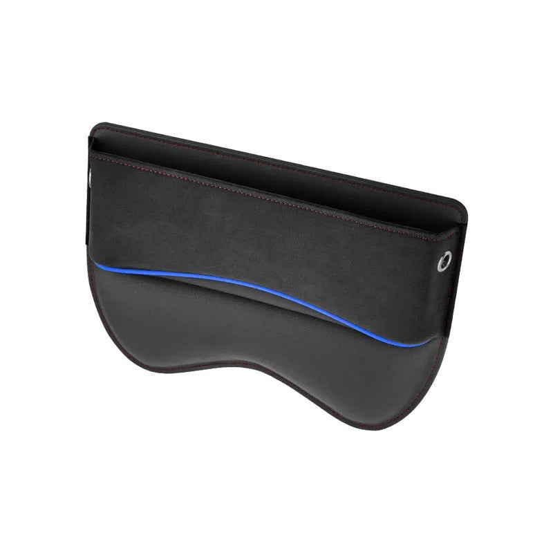 Leather car seat storage box in choice of five colours with waterproof construction