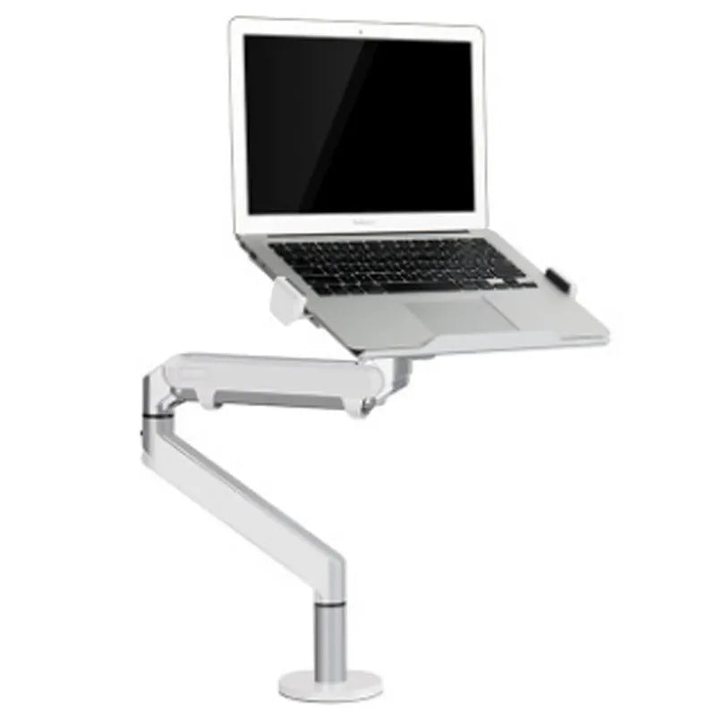 Aluminium air pressure hover bracket laptop stand in black or silver colour
