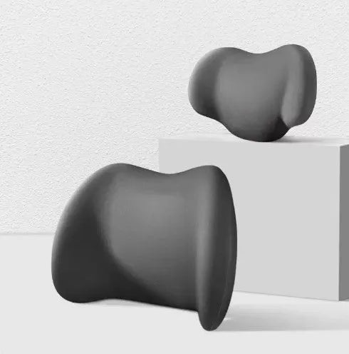 Memory cotton car headrest and back cushion set in choice of colours for driving comfort