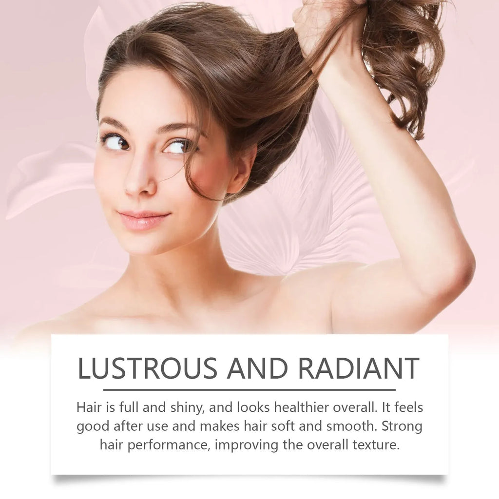 100g tub of nourishing hair mask with hydrolysed keratin and collagen in a white cube.