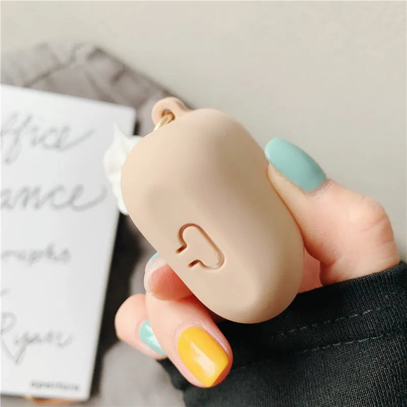 Silicone case and ear tip covers for Apple AirPods 2 in assorted bright colours.