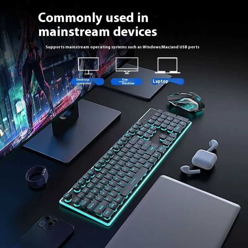 Wireless Bluetooth keyboard with mute button in cherry blossom pink colour
