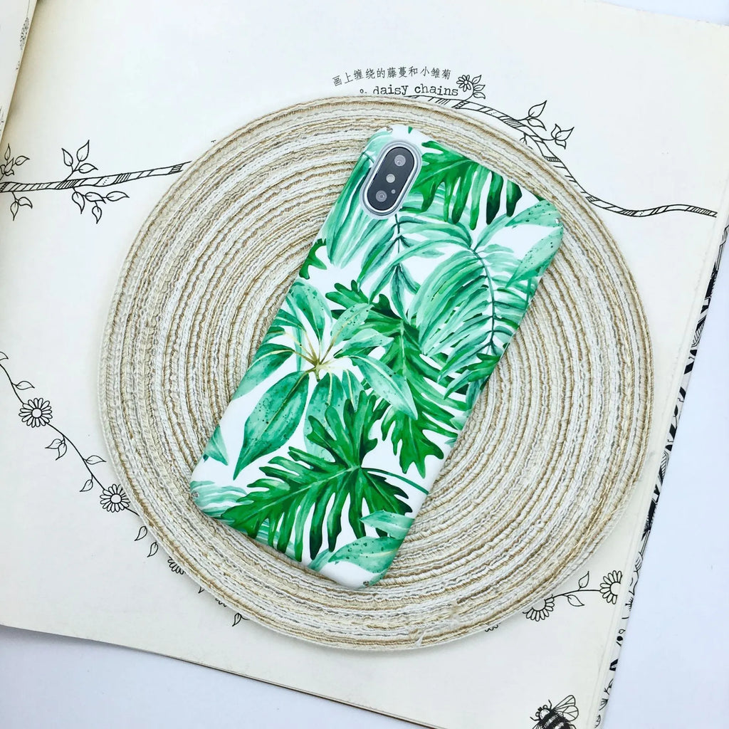 Green and pink painted PC plastic smartphone back cover case for OPPO VIVO and iPhone models