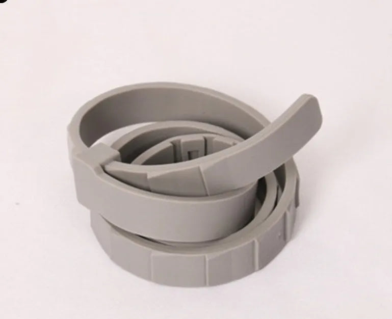 Rainbow-coloured plastic flea and anti-lice repellent collar for pets, showing cat and dog boxed versions.