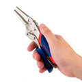7-inch curved pliers made of chrome vanadium alloy steel with 180mm total length and 51mm maximum opening