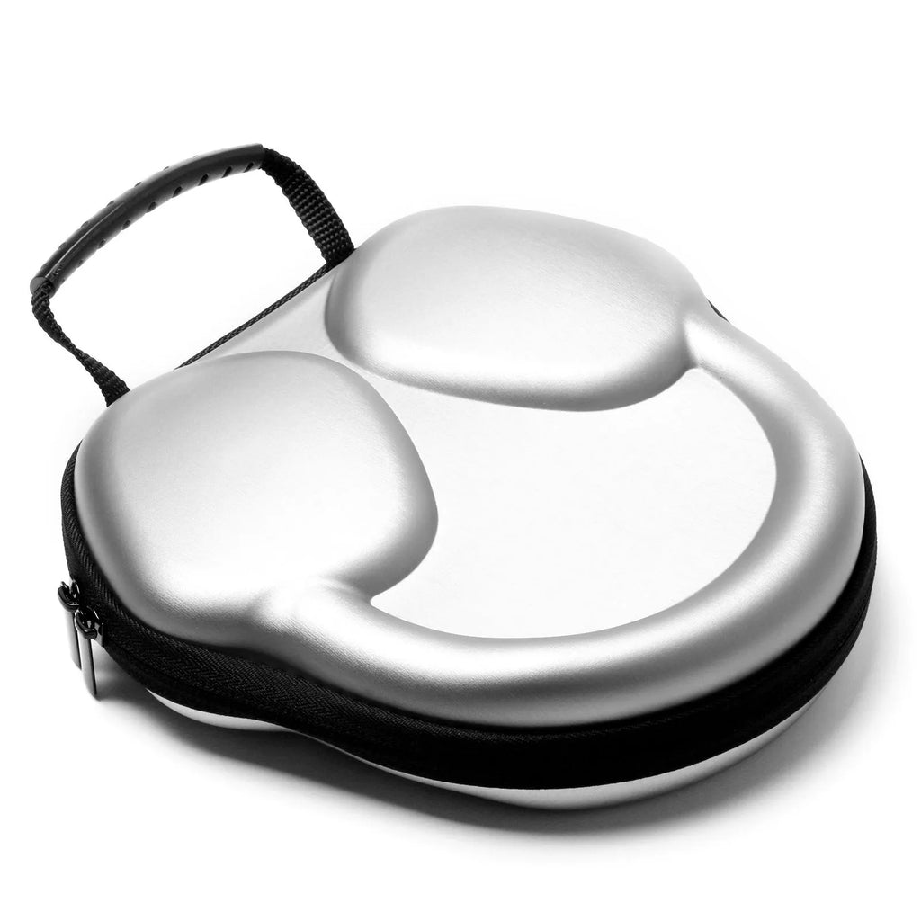 Hard EVA earphone case for Apple AirPods Max, 22.5cm x 21.5cm, with double zipper and soft flannelette lining