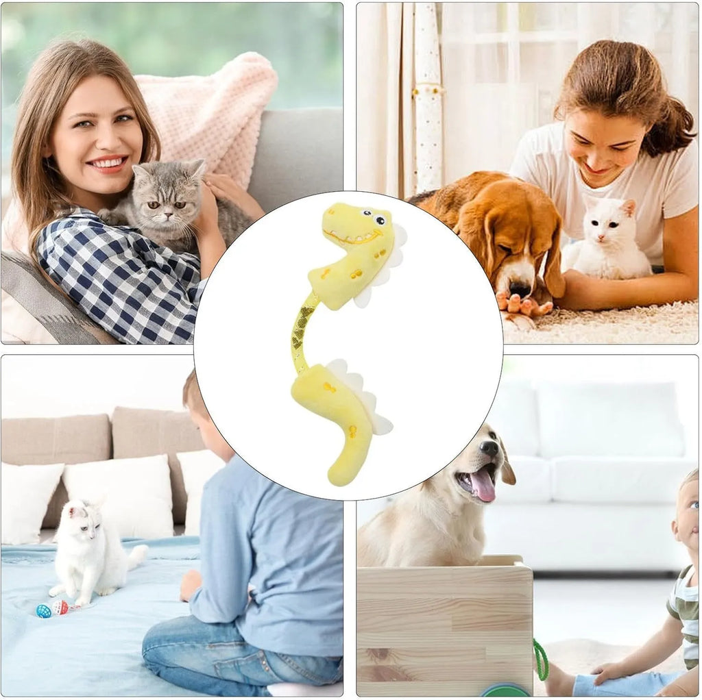 Set of cat toys including catnip rope, springs, kicker toys, and colourful plush chew toys
