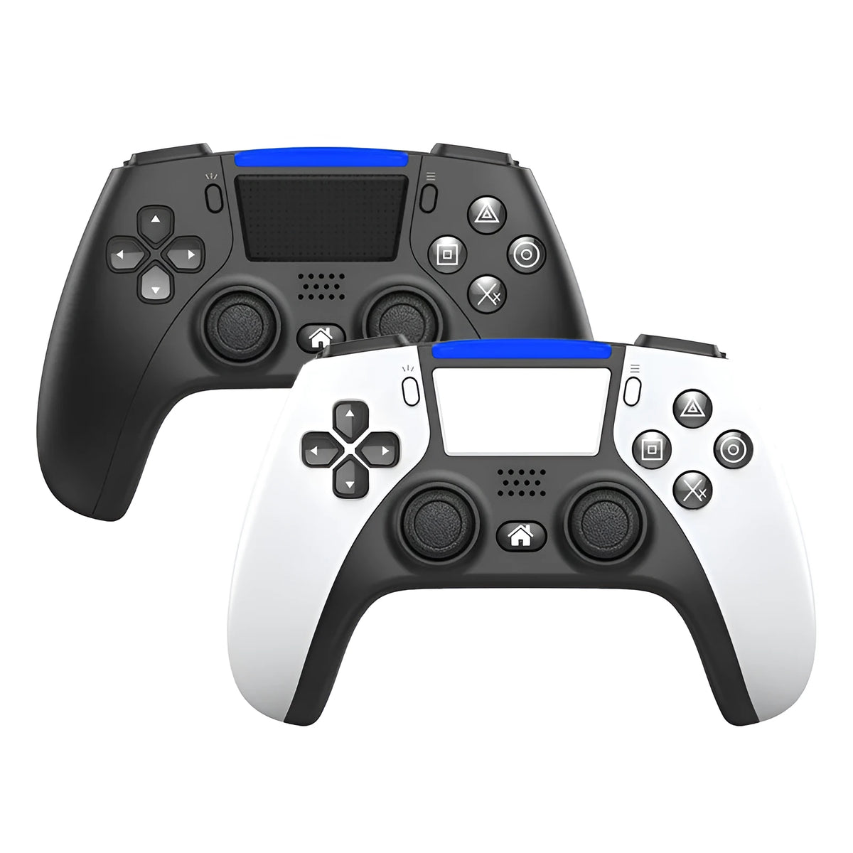 Black or white Bluetooth wireless gamepad for PS4 Android PC with USB and vibration, 16x12.3x6.8cm