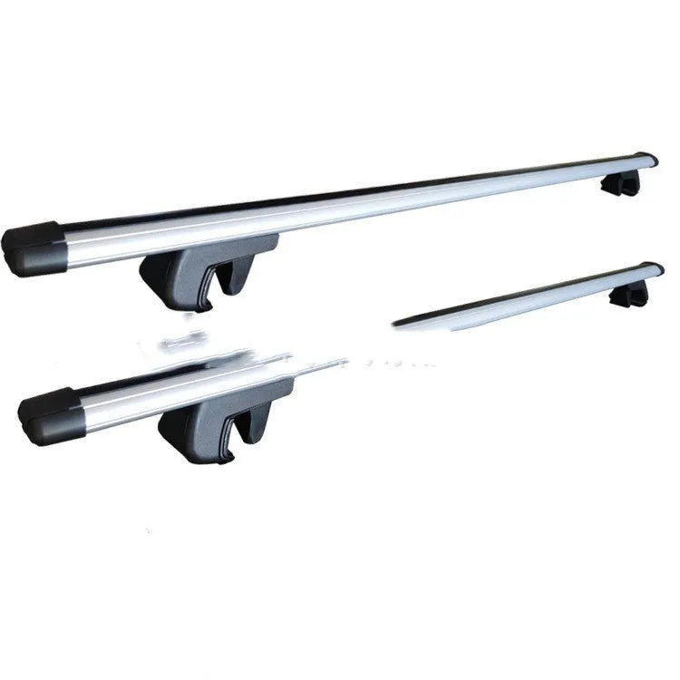 General Motors SUV alloy roof rack crossbar modification kit showing adjustable 120-135cm sizing