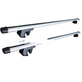 General Motors SUV alloy roof rack crossbar modification kit showing adjustable 120-135cm sizing