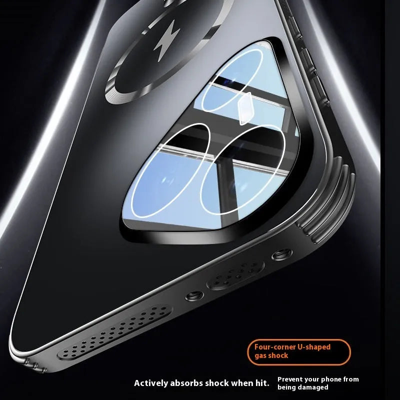 Frosted solid colour magnetic belt lens protector Huawei phone case for Pura70 and Pura80 models.