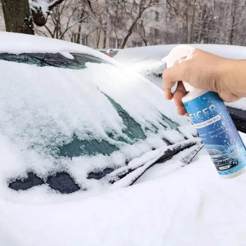 250ml car windscreen deicer spray bottle with English labelling for winter ice removal