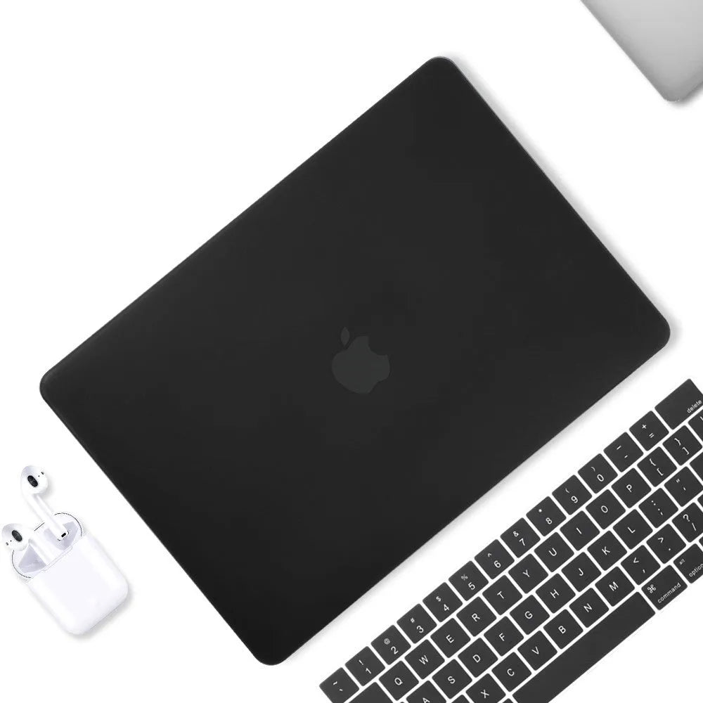 MacBook protective shell case compatible with Apple MacBook Pro Air sizes, thin light mini buckle design, colour options